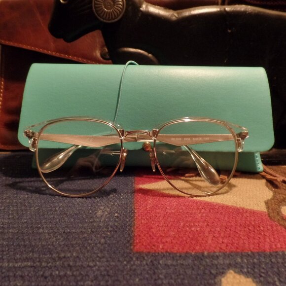 Ray-Ban Accessories - Ray Ban Clear Metal Frame NWOT w/Case